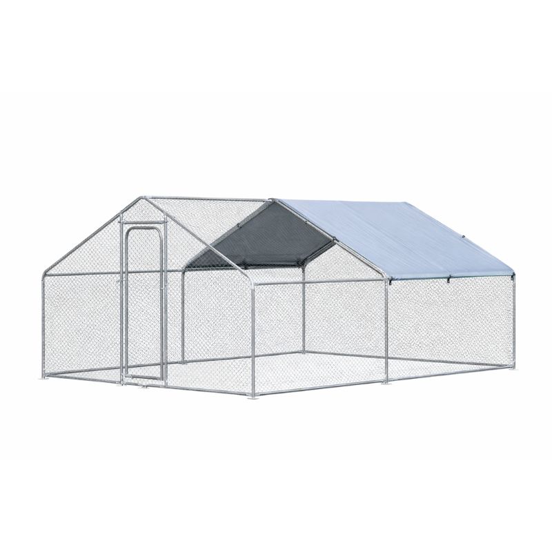 Gallinero de acero galvanizado